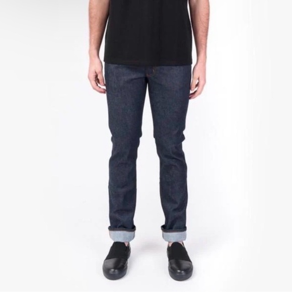 Acne Studios Indigo Max Str Raw Jeans 32W - Picture 1 of 10